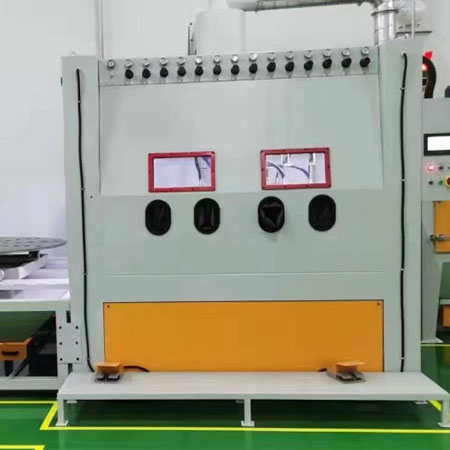 南平高效生产，从箱体手动喷砂机开始，提升零部件质量